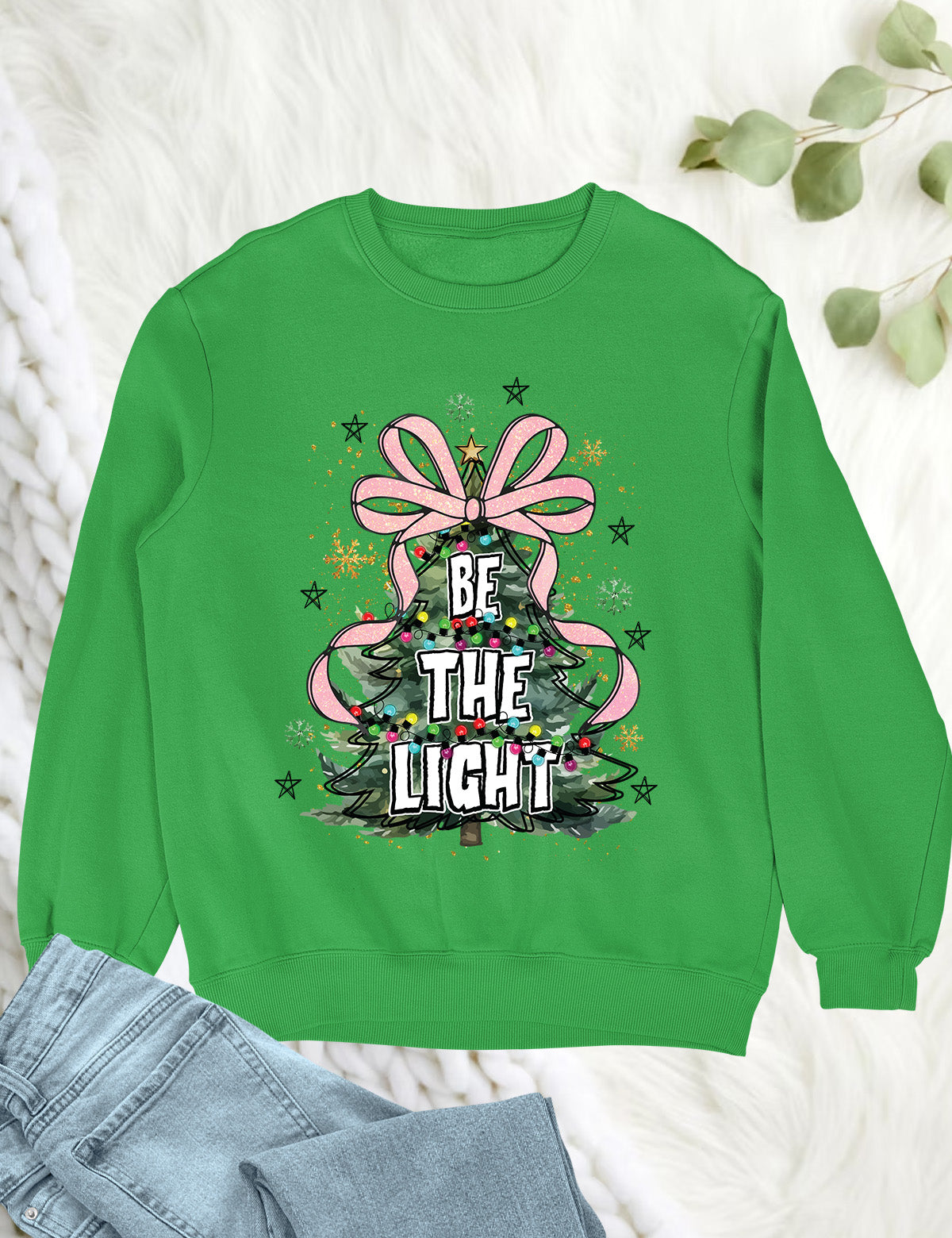 Be The Light Christmas Tree Hoodie