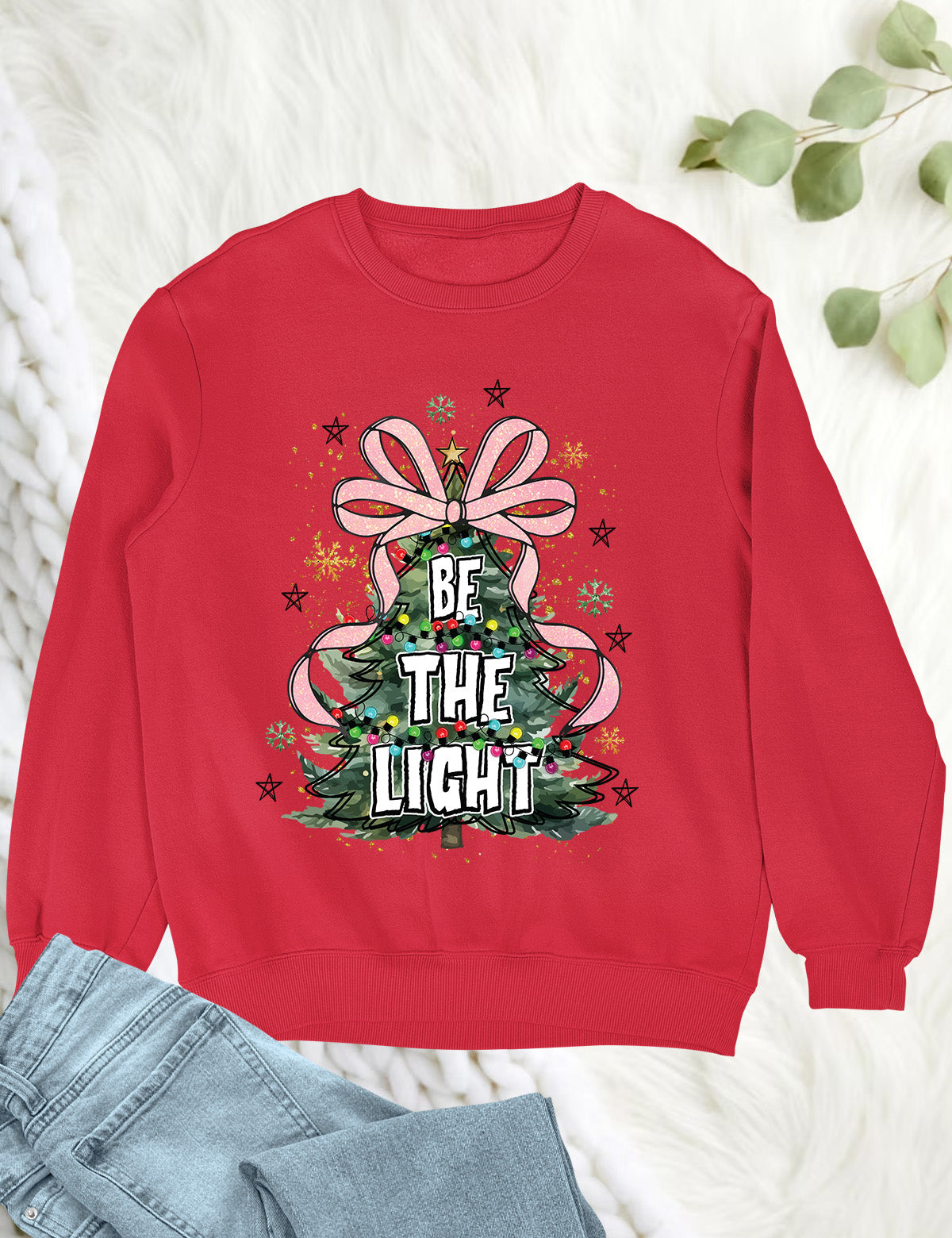 Be The Light Christmas Tree Hoodie