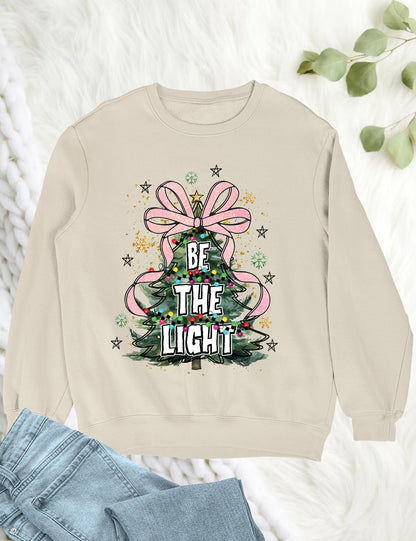 Be The Light Christmas Tree Hoodie