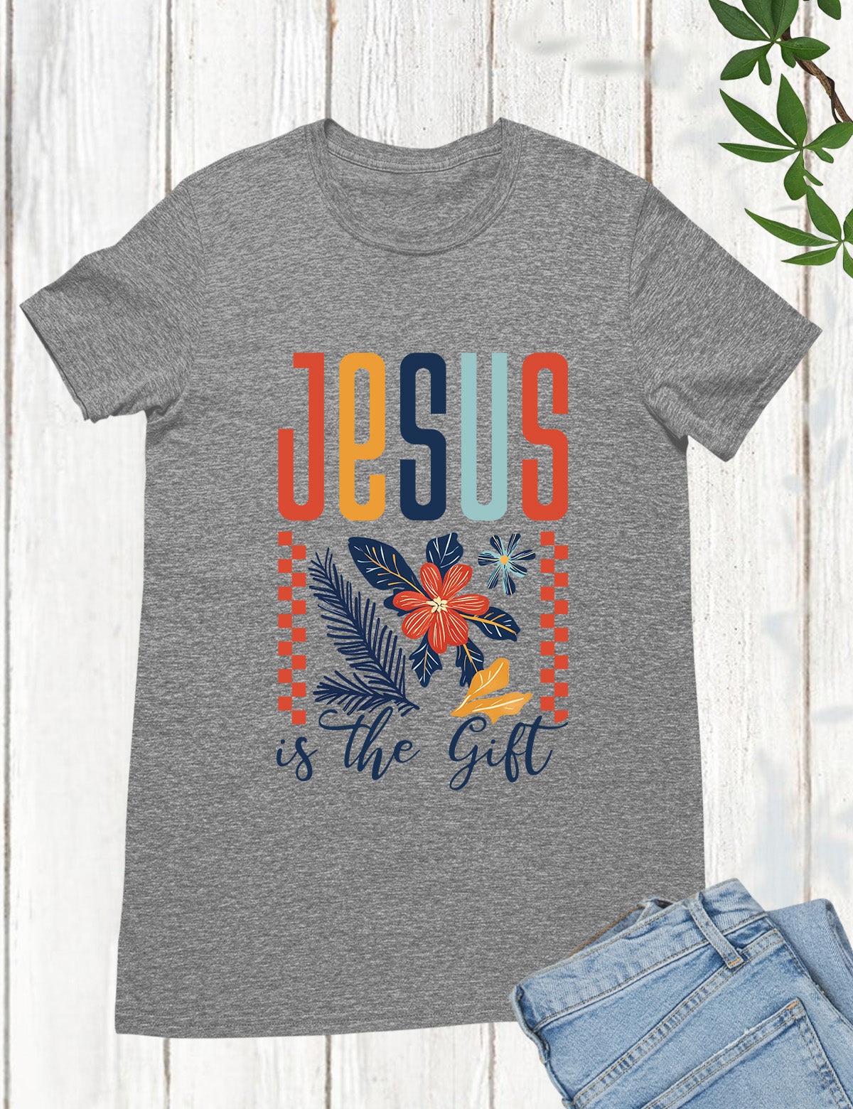 Jesus is the Gift in Christmas Shirts