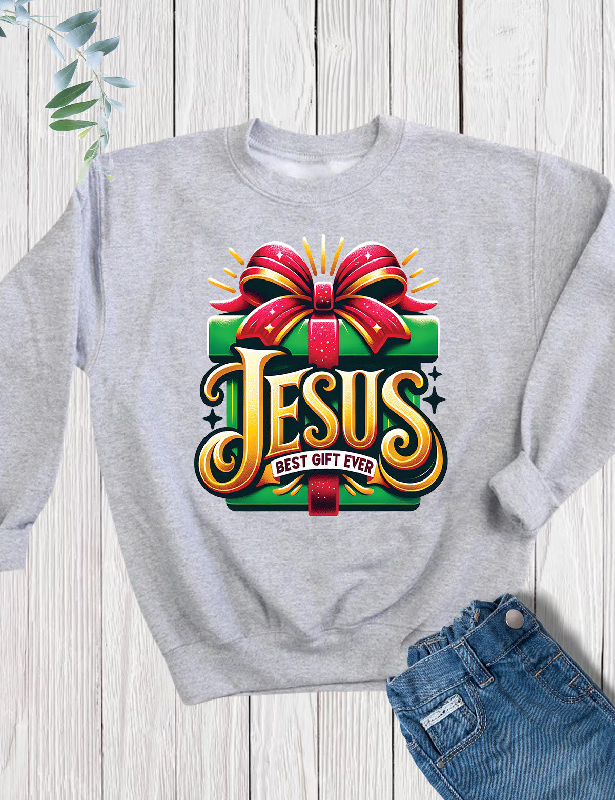 Jesus Christmas Kids Sweatshirt