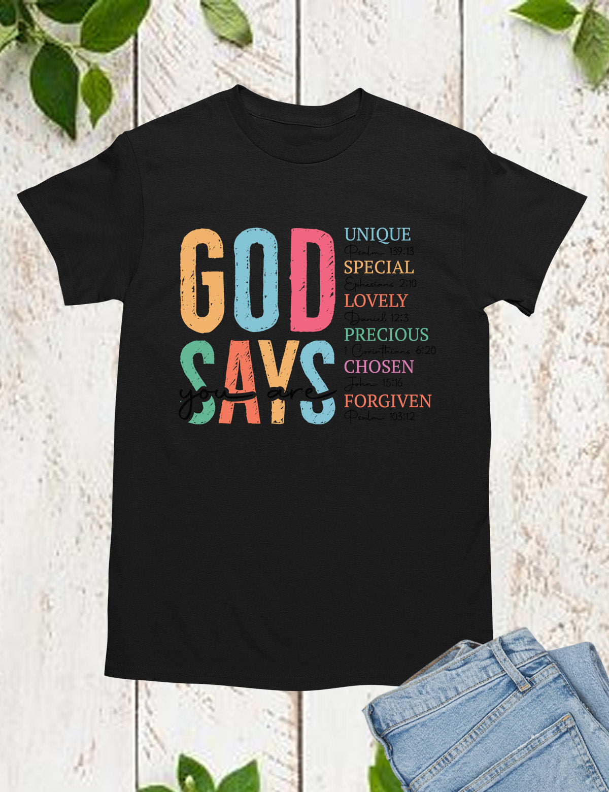 God Says You Are Boho Christian T Shirt