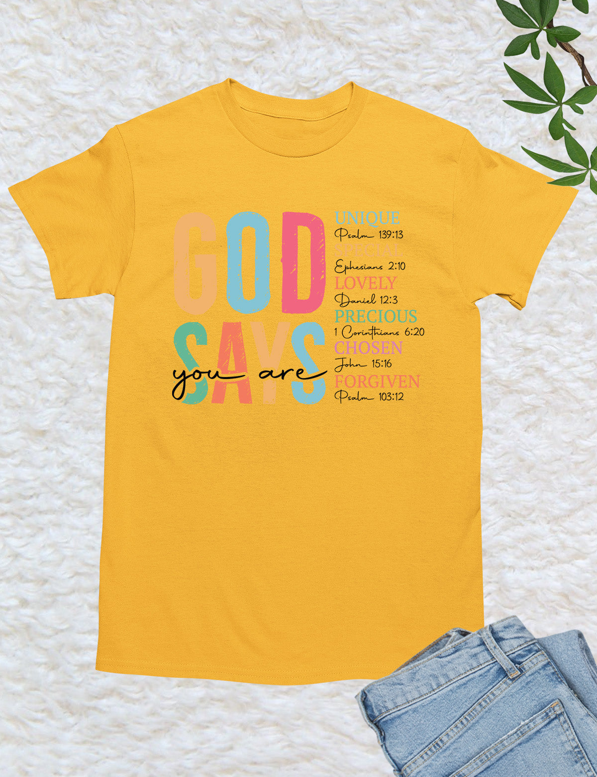 God Says You Are Boho Christian T Shirt