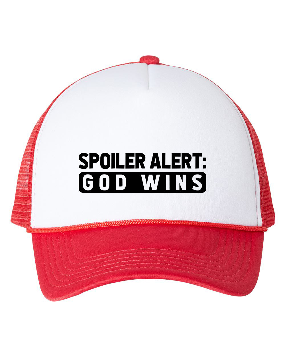 Spoiler Alert God Wins Trucker Caps Hat