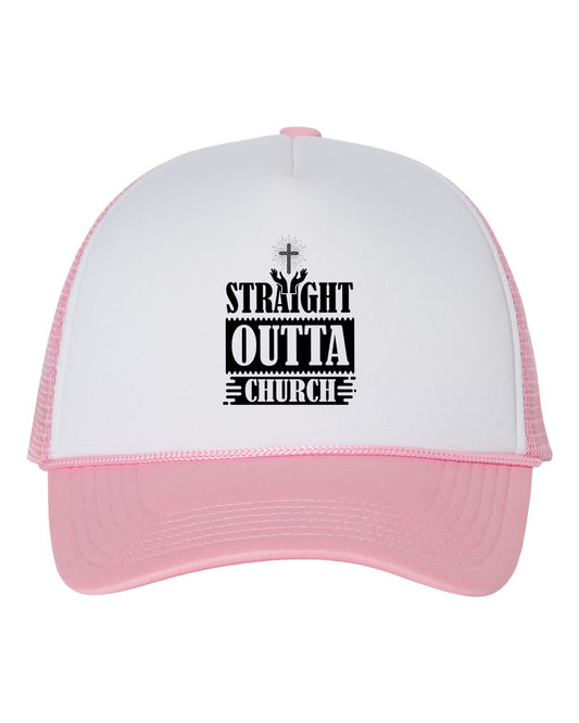 Straight Outta Church Trucker Caps Hat