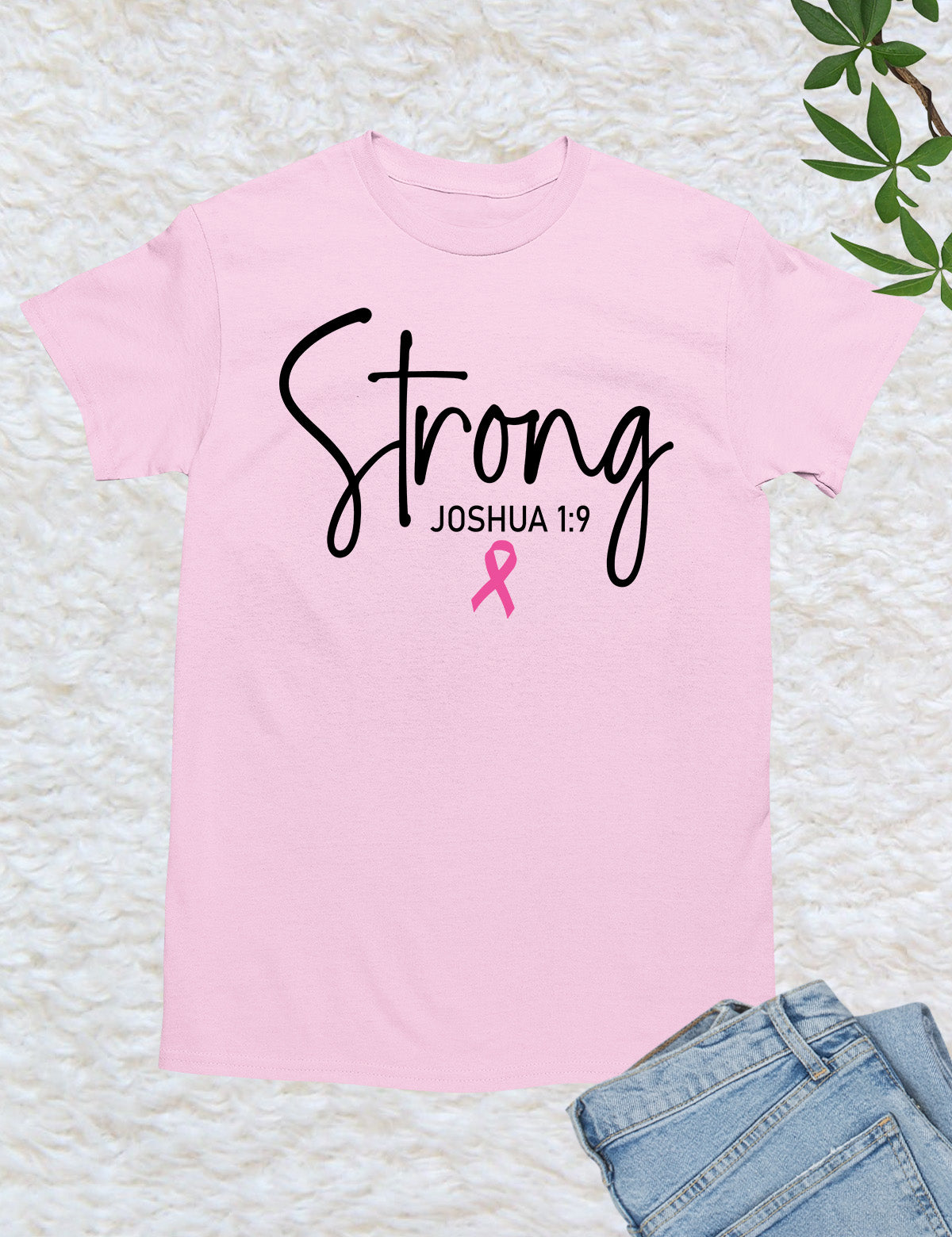 Breast Cancer Survivor Strong Bible Verse Shirt