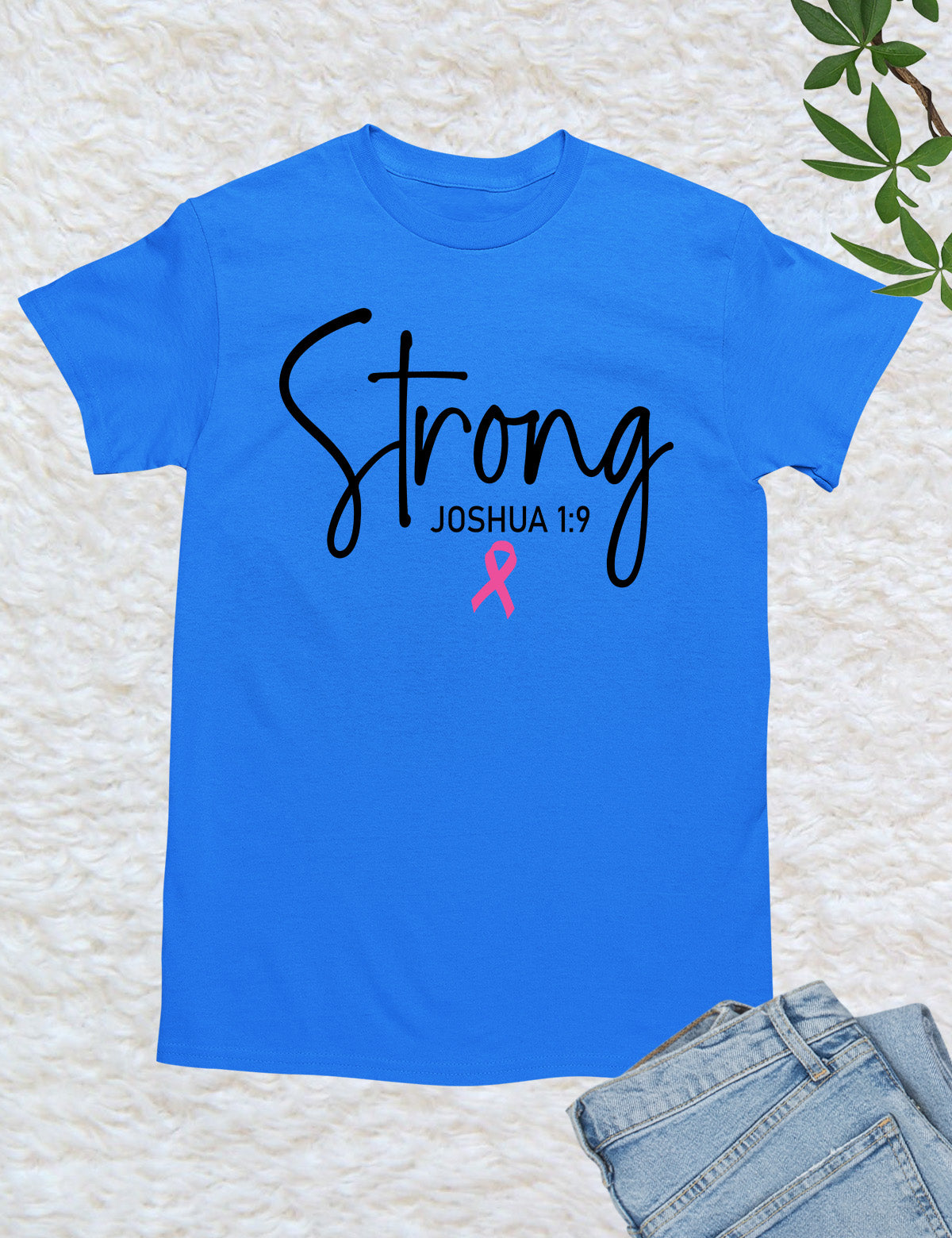 Breast Cancer Survivor Strong Bible Verse Shirt