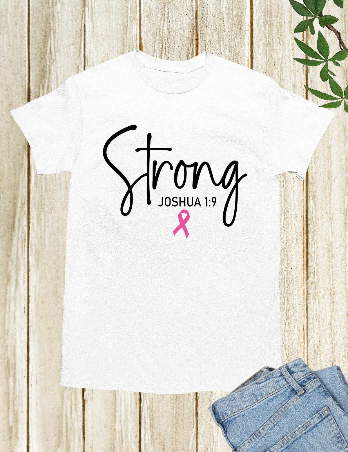 Breast Cancer Survivor Strong Bible Verse Shirt