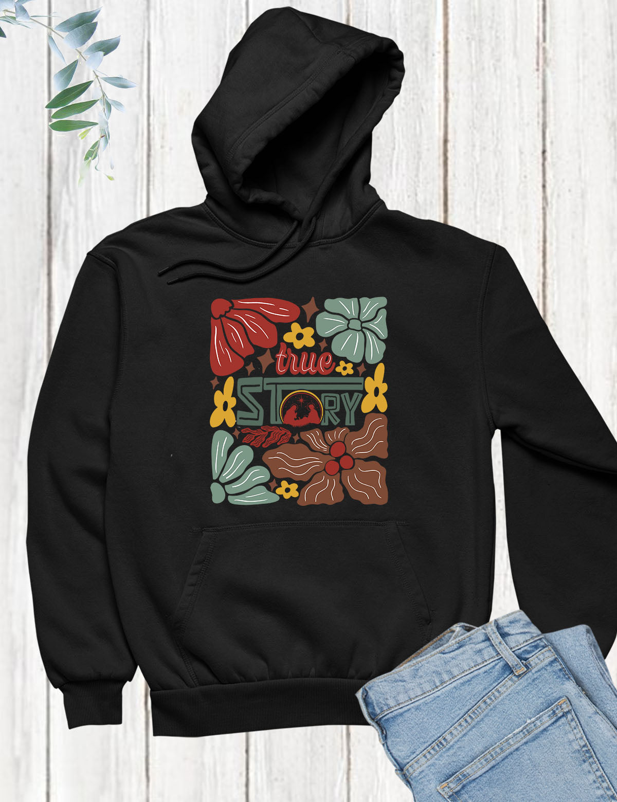 True Story Boho Christmas Hoodie