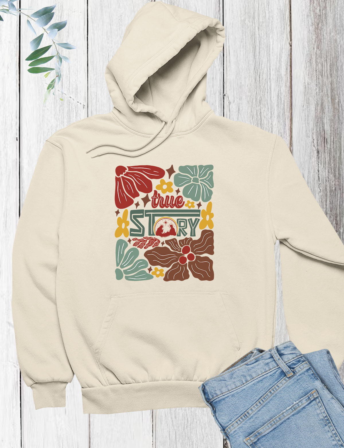 True Story Boho Christmas Hoodie