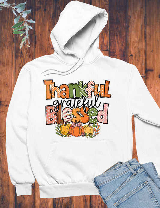 Thankful Grateful Blessed Hoodie