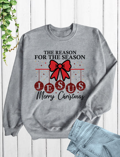 Christian Christmas Hoodie Christmas Cross