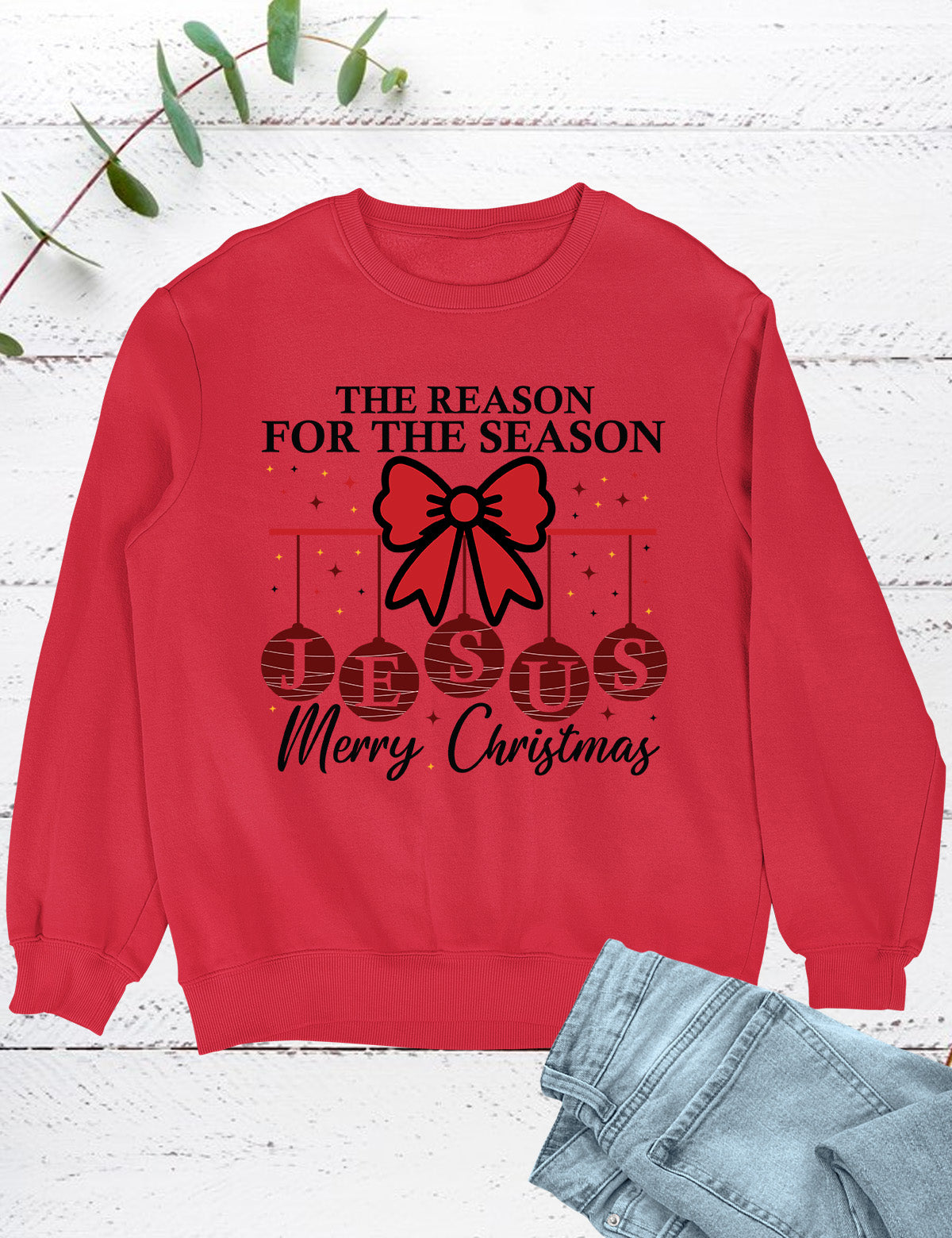 Christian Christmas Hoodie Christmas Cross