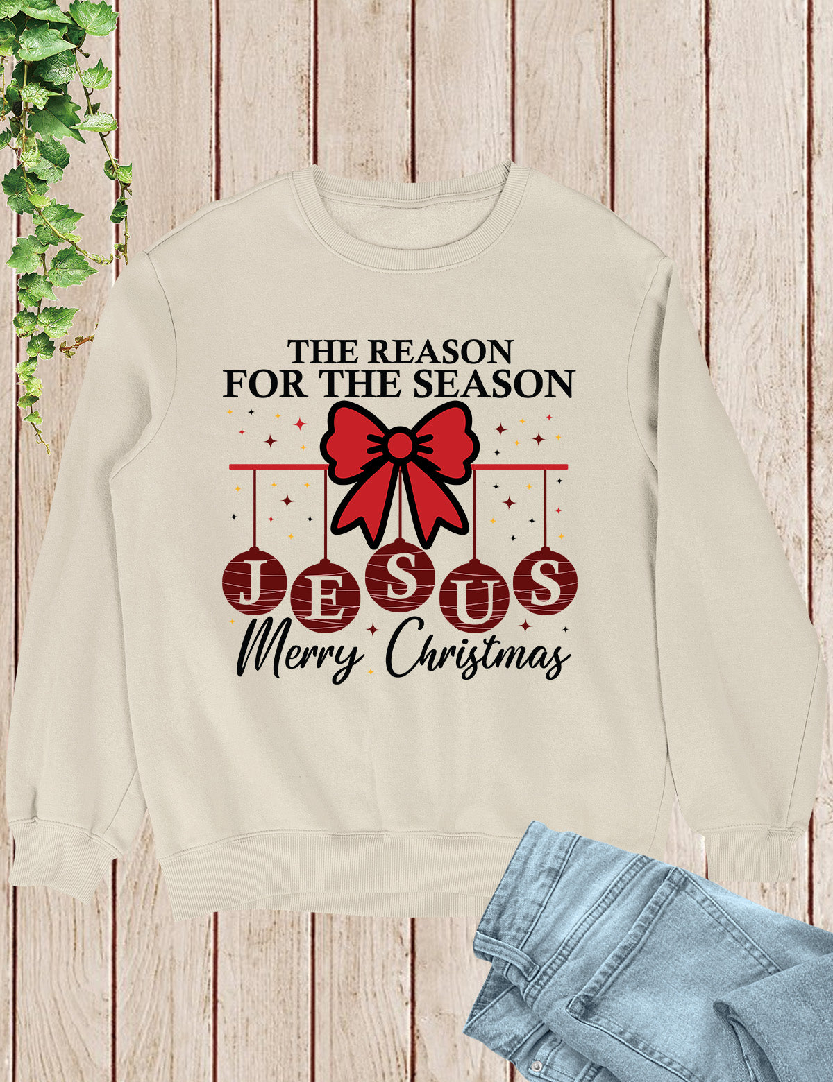 Christian Christmas Hoodie Christmas Cross