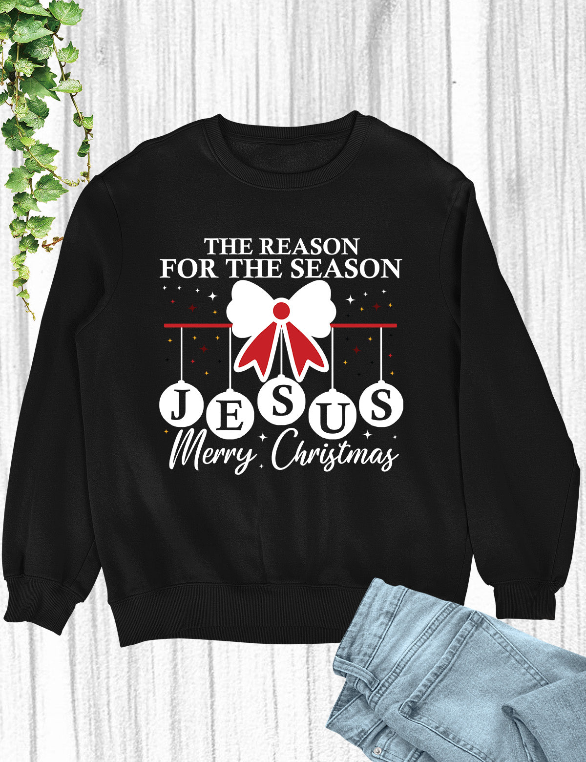 Christian Christmas Hoodie Christmas Cross