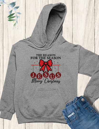 Christian Christmas Hoodie Christmas Cross