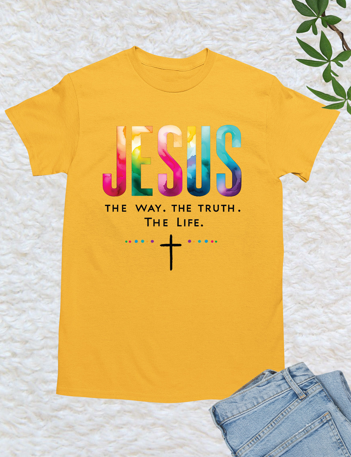 Rainbow Color Jesus T Shirt