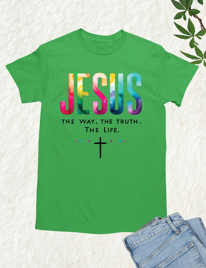 Rainbow Color Jesus T Shirt