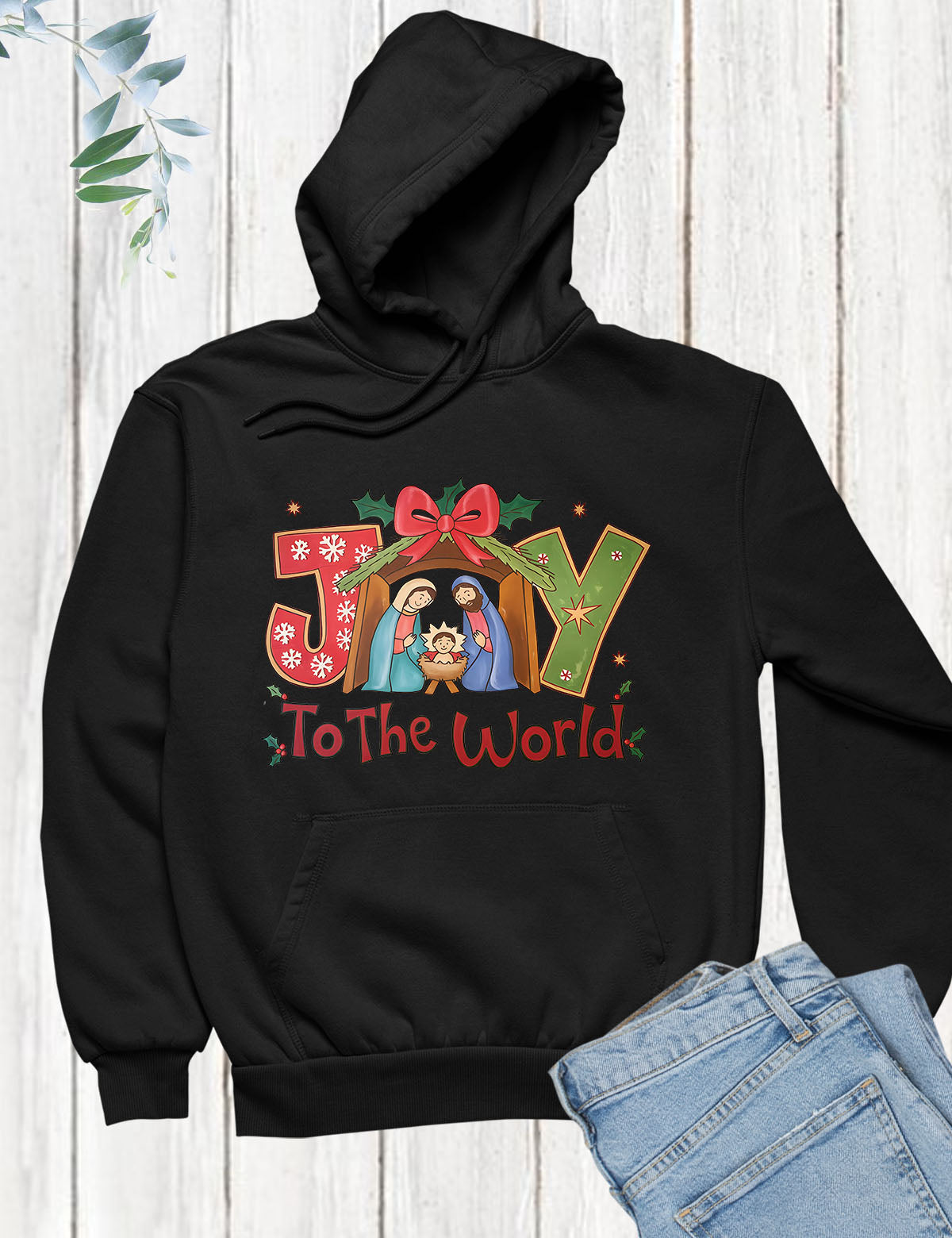 Joy to The World Christmas Hoodie