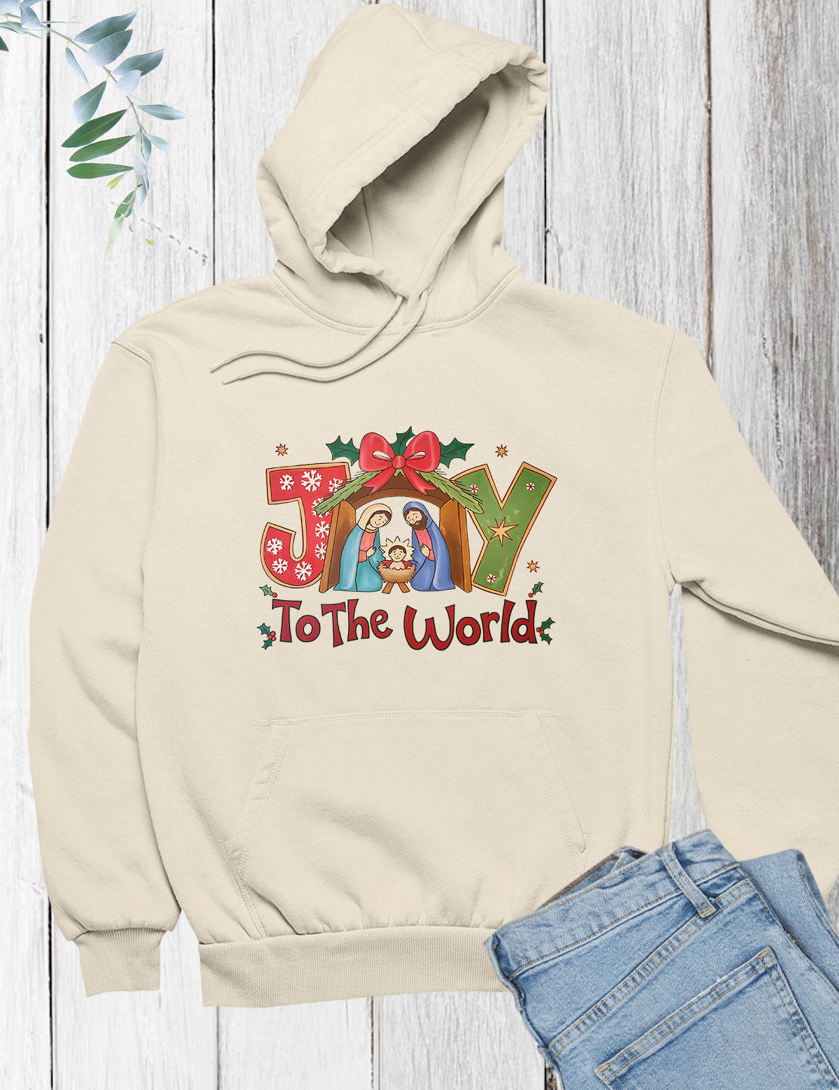 Joy to The World Christmas Hoodie