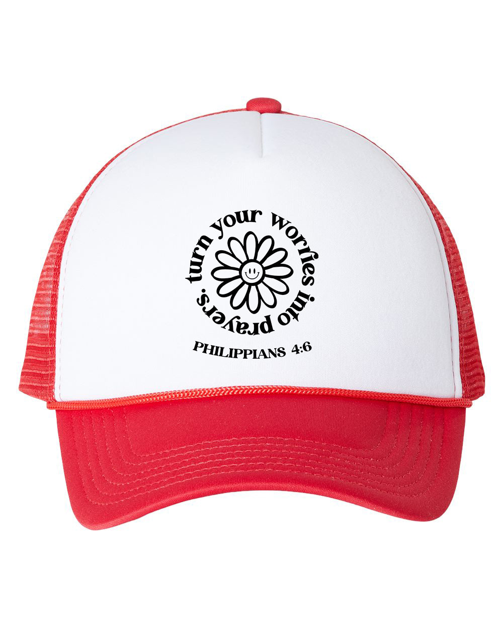 Turn Your Worries into Prayer Cap Trucker Hat