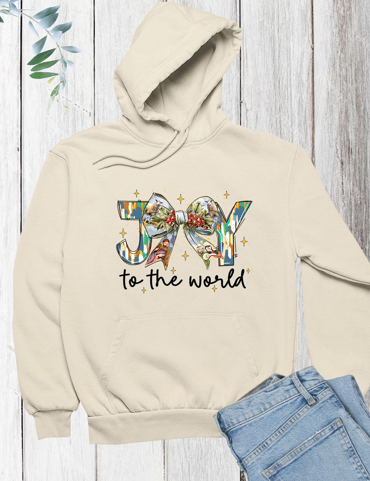 Let's Get Lit Funny Christmas Jesus Hoodie