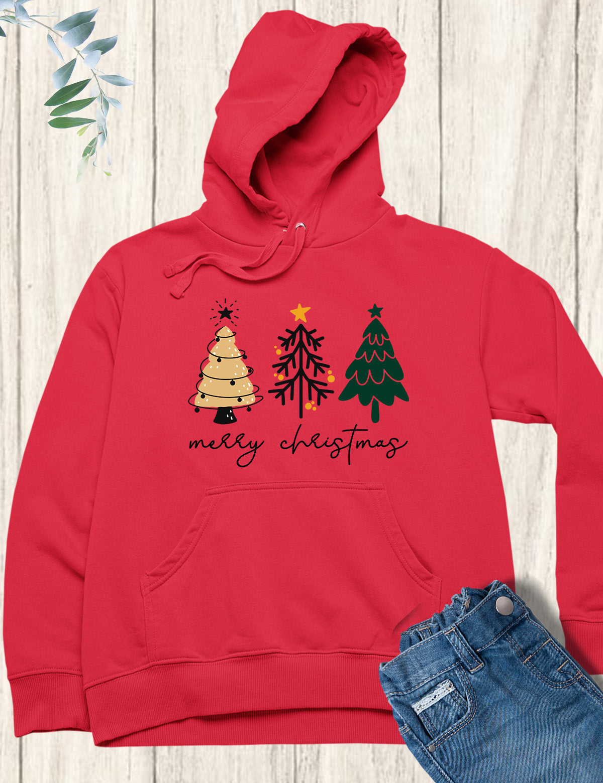 Merry Christmas Tree Hoodie