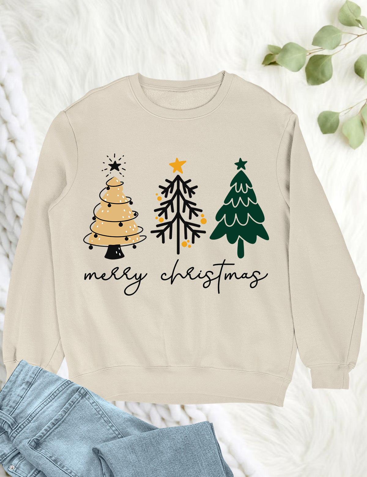 Merry Christmas Tree Hoodie