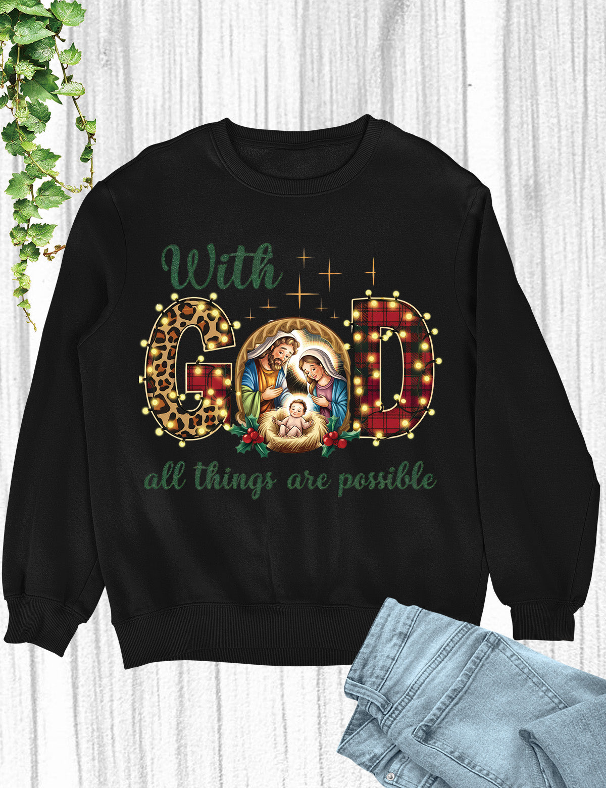 With God all Things are Possible Hoodie