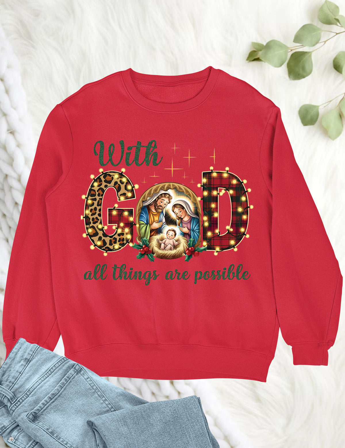 With God all Things are Possible Hoodie