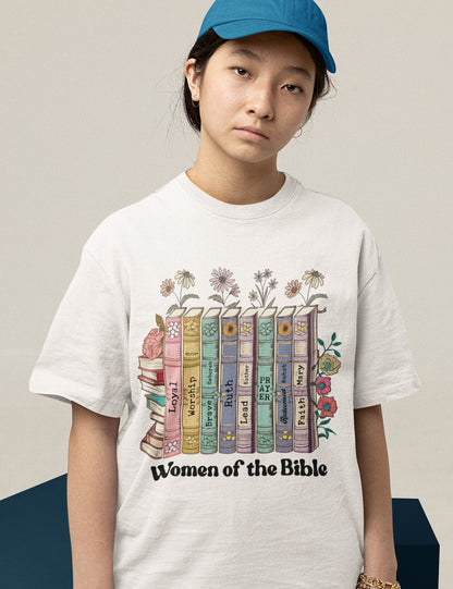 Woman of Bible Flower Book T Shirt