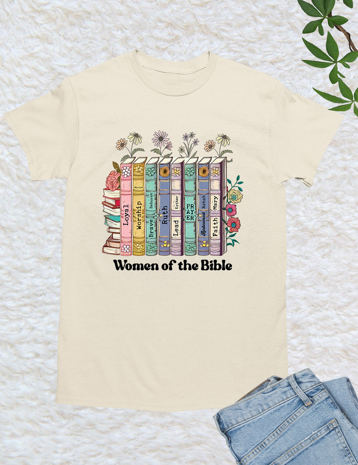 Woman of Bible Flower Book T Shirt