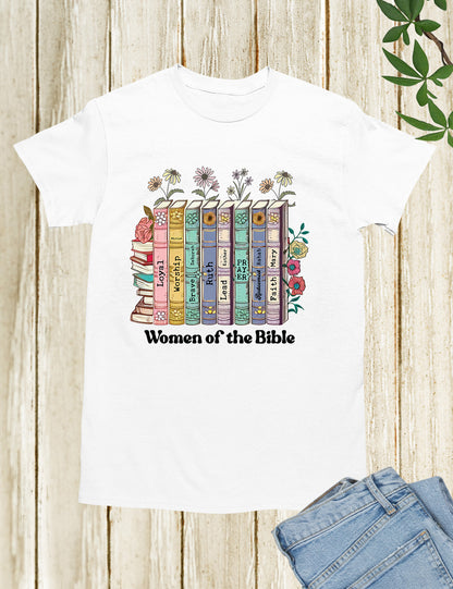 Woman of Bible Flower Book T Shirt