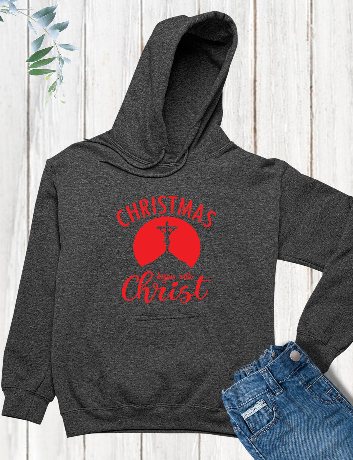 Christmas Begins With Christ Hoodie