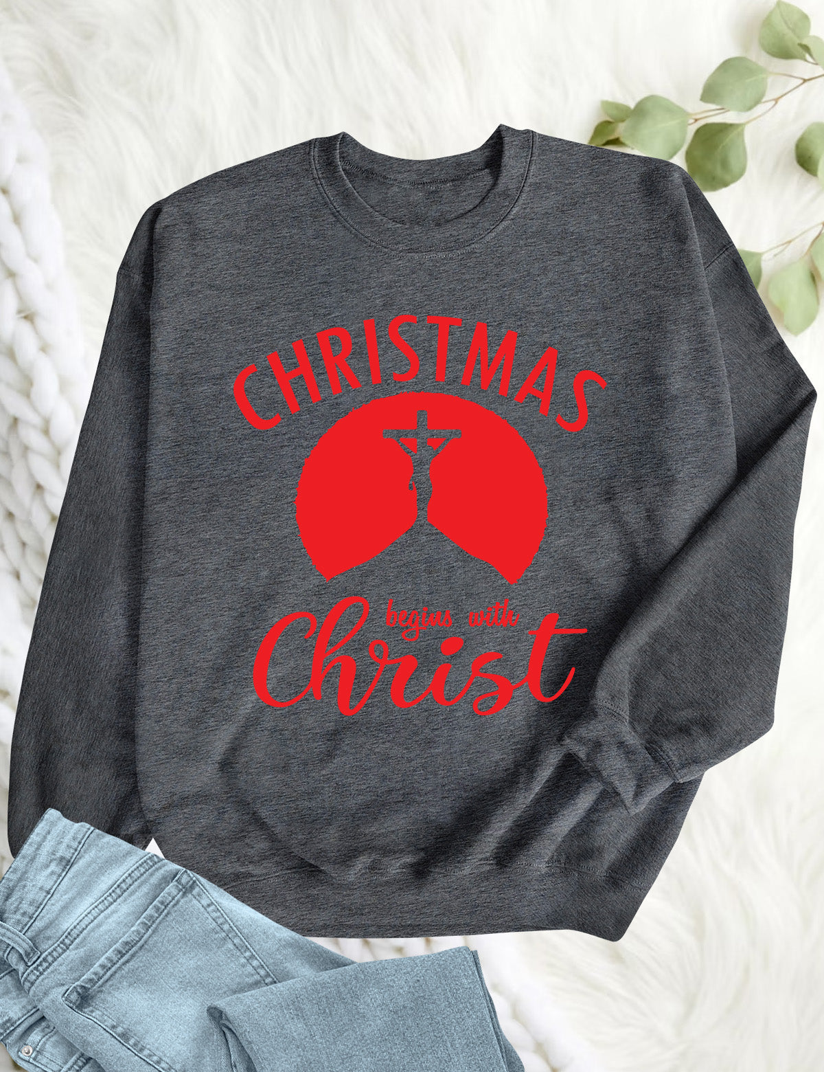 Christmas Begins With Christ Hoodie