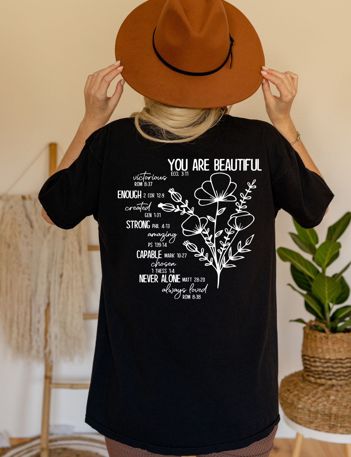 You Are Beautiful Christian Bible Scripture Shirt