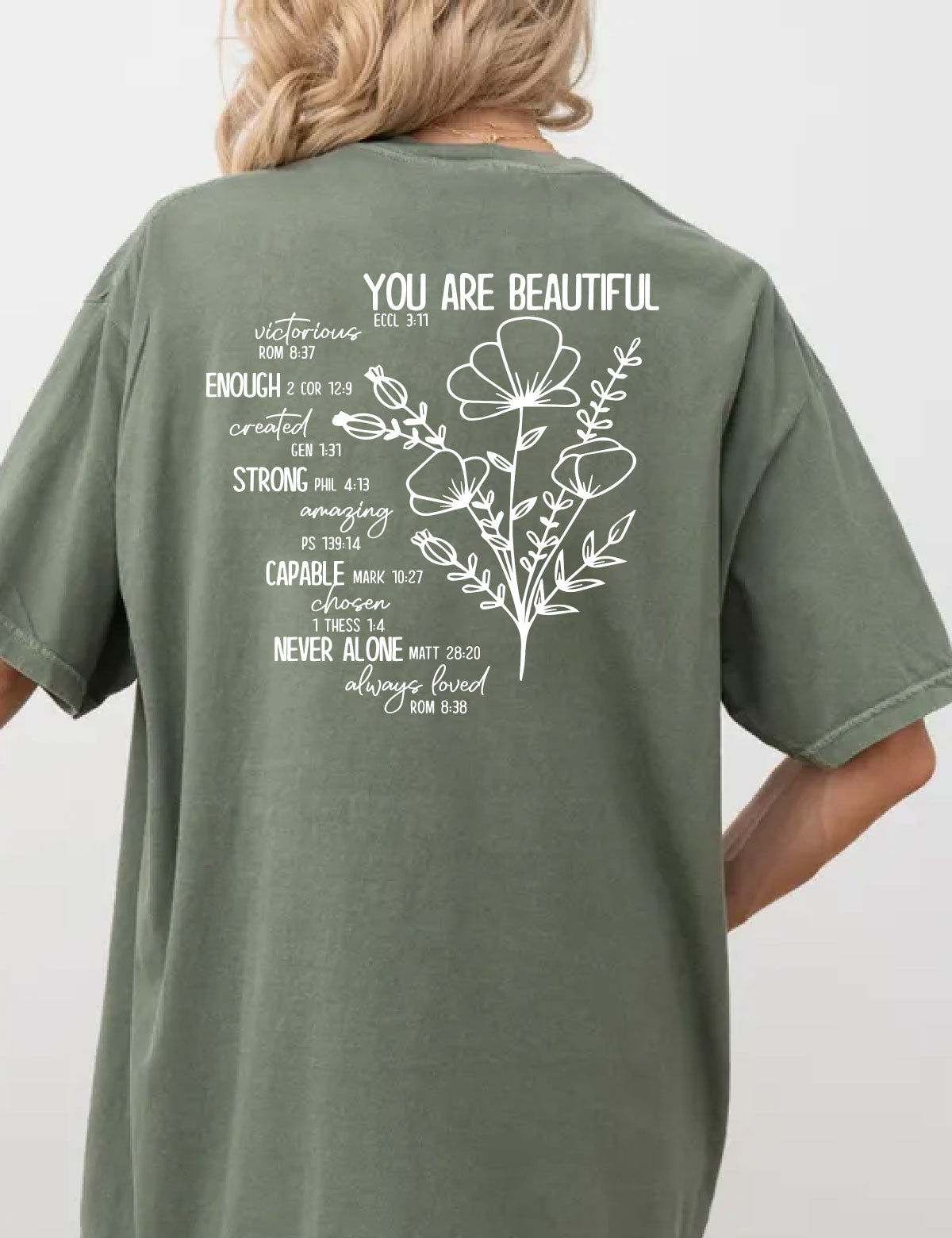 You Are Beautiful Christian Bible Scripture Shirt