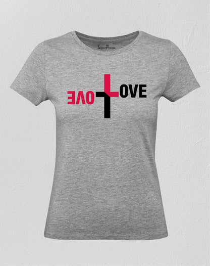 Christian Ladies T Shirt Love Equation Gospel 