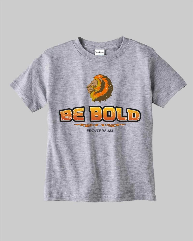 Be Bold As Lion Proverb 28 Religious Jewish Christian Kids T shirt