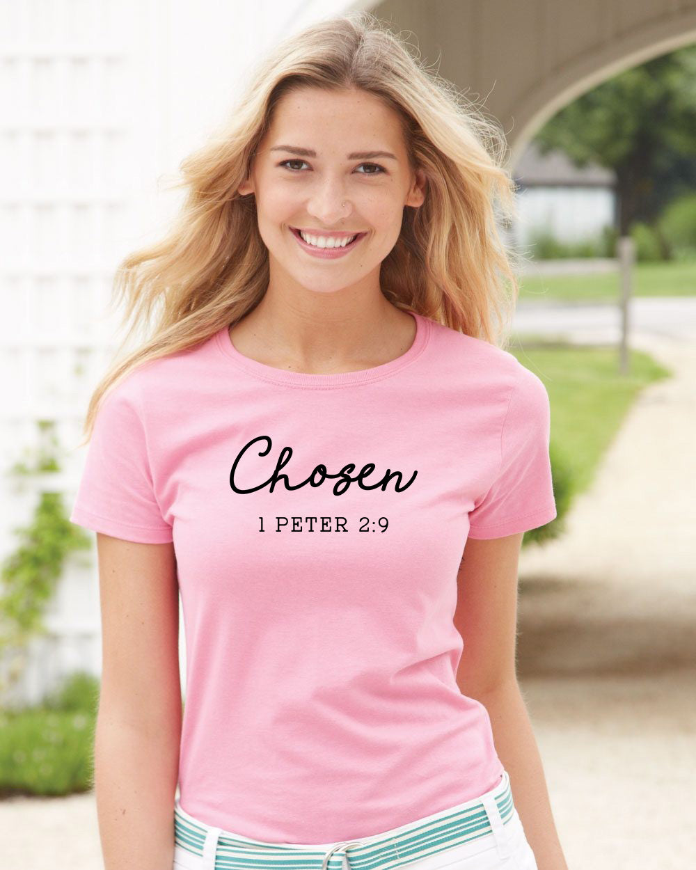 Chosen 1 Peter 2:9 Christian Apparel You Are Chosen Bible Verse T Shirt