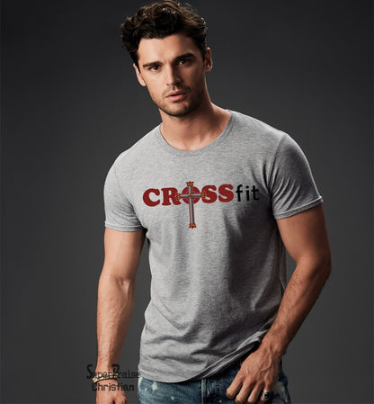 Crossfit Christian Cross Religious T-shirt - Super Praise Christian