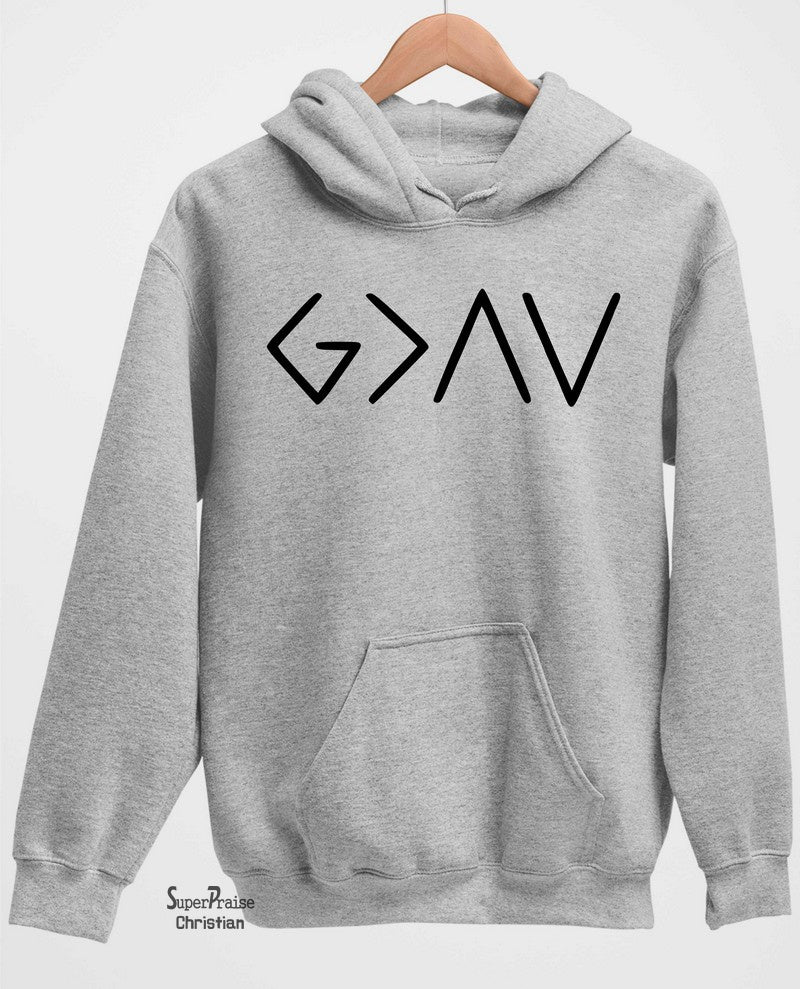 God is Greater Than the Highs and Lows Long Sleeve T Shirt Sweatshirt Hoodie