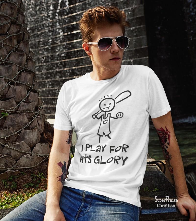 Christian T Shirt Bible Love I Play For His Glory Pastor Gift