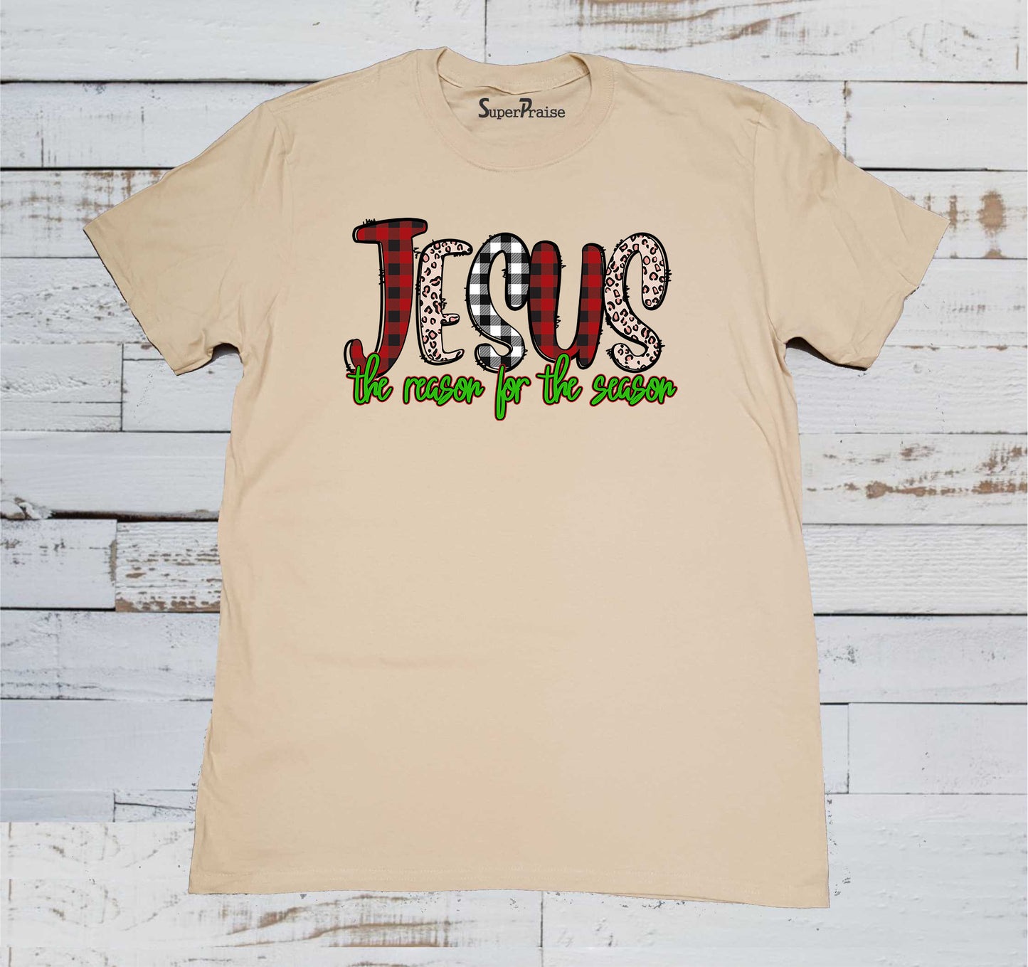 Jesus The Reason for the Season Bible Verse Christian Faith T-Shirts