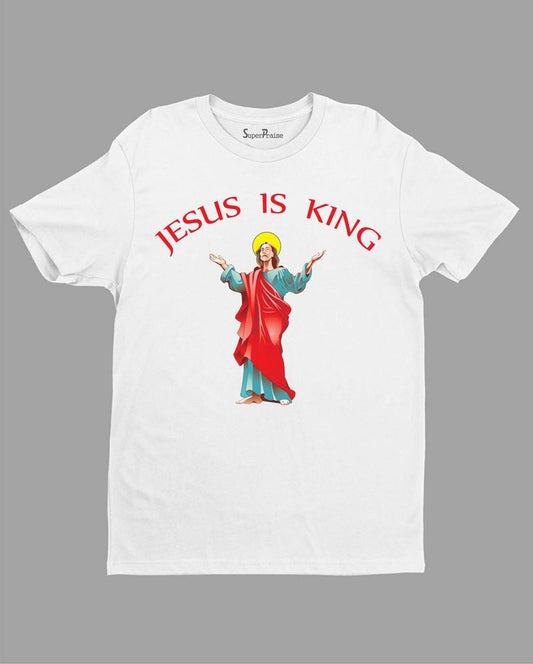 Jesus Is King T-Shirt Christian Faith Salvation Tee Shirts