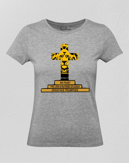 Christian Faith Women T Shirt The Lion of Judah