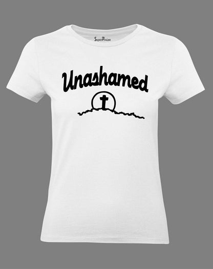 Christian Women T Shirt Unashamed Gospel Tee