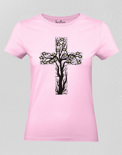 Christian Women T Shirt Vine Branches Jesus