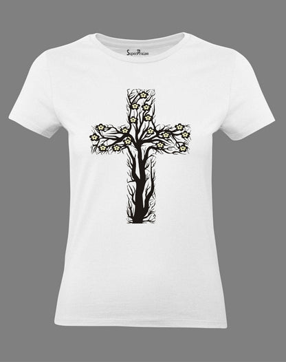 Christian Women T Shirt Vine Branches Jesus