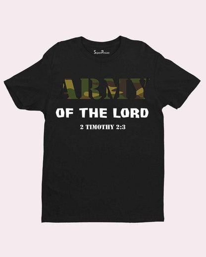 Christian Faith Jesus T shirt Army of the Lord God's Soldier